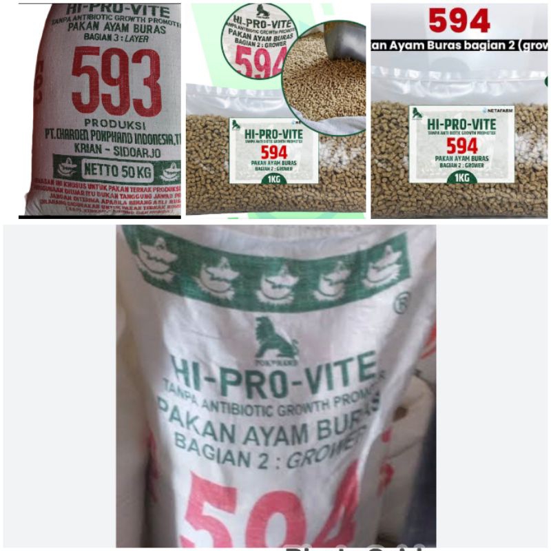 Pur ayam Bangkok jantan 594&593 Bangkok betina pakan ayam 5 kg