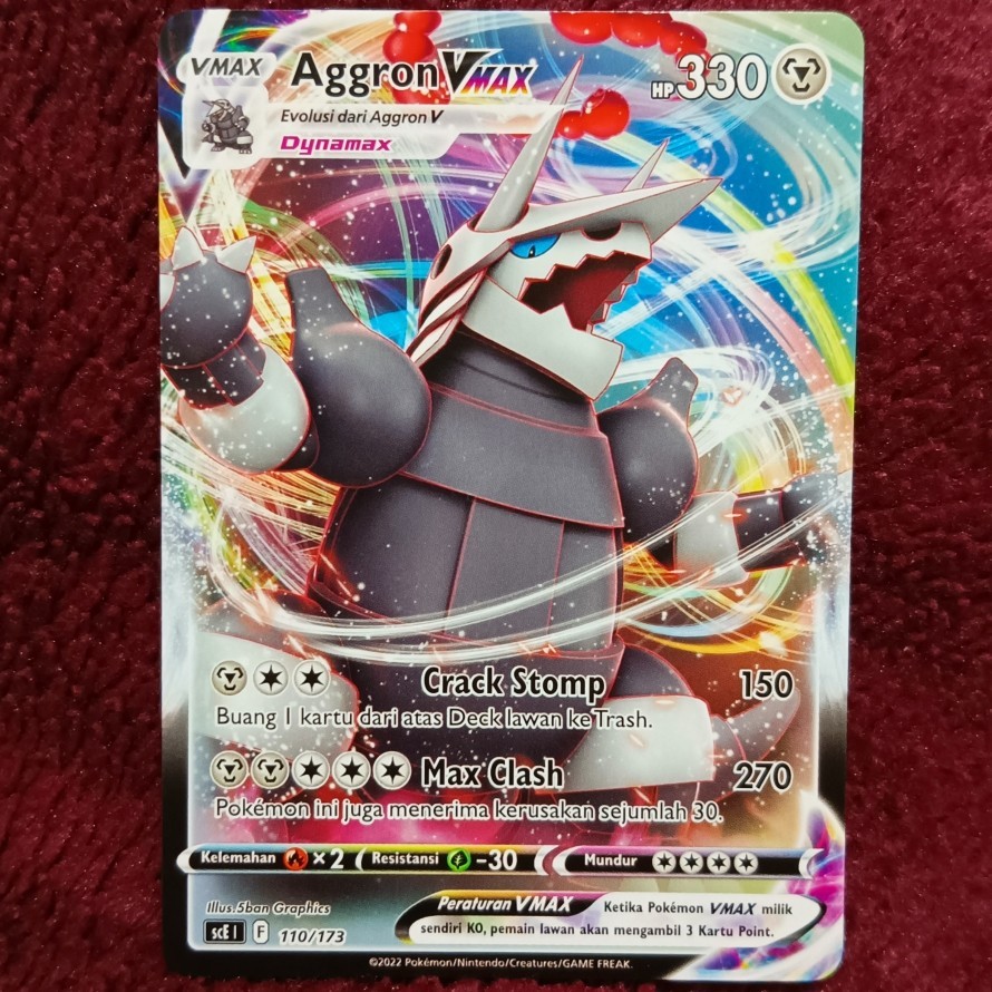 Aggron VMAX v max TD sce 110/173 - Pokemon TCG Indonesia