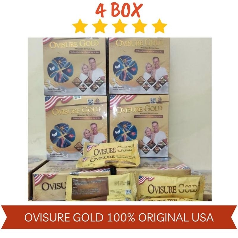 

TERBARU!! PAKET 4 BOX OVISURE GOLD SUSU VITAMIN TULANG DAN SENDI NYERI OTOT ASTEOPOROSIS OSTEOARTHRITIS