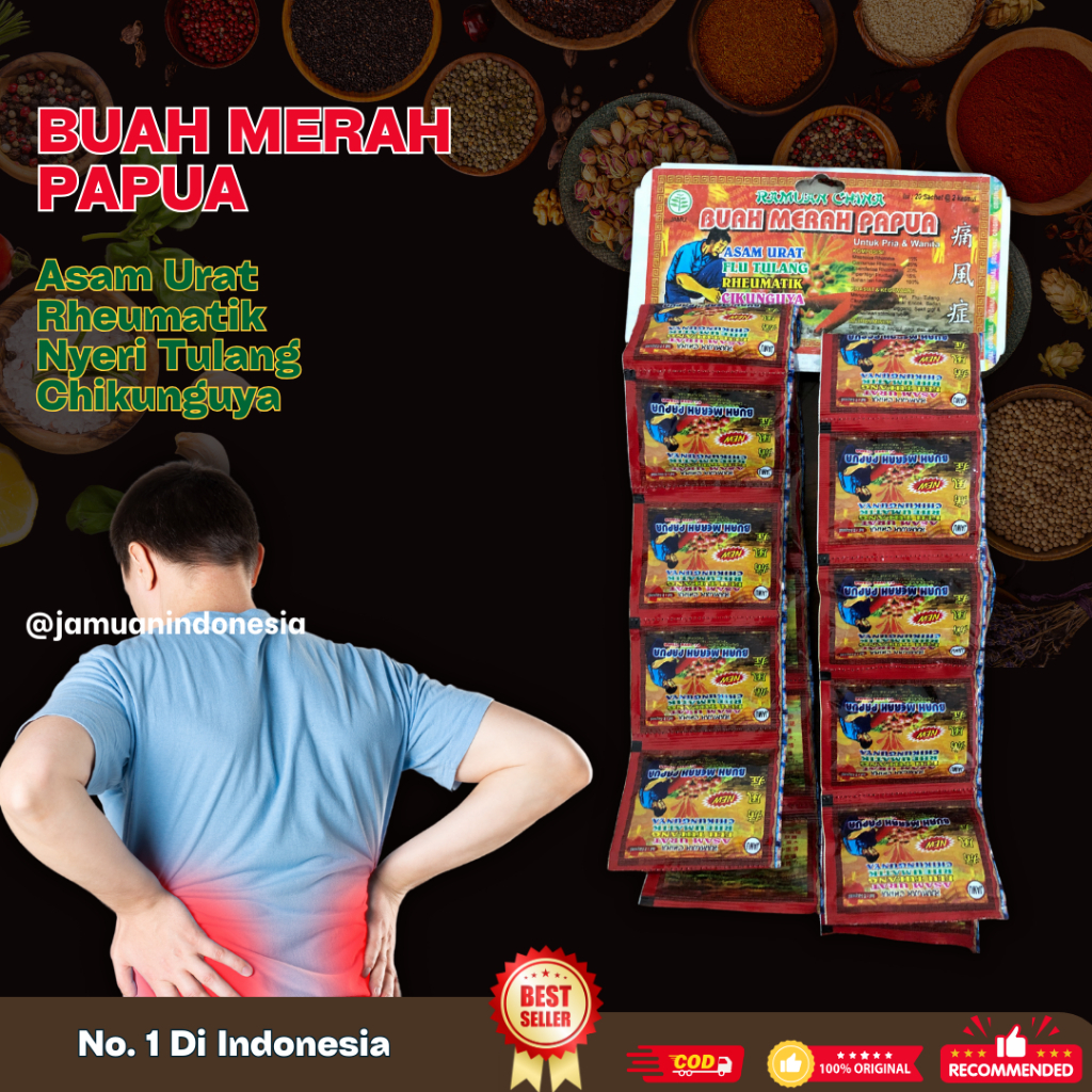

KAPSUL BUAH MERAH PAPUA ASLI 20 SACHET