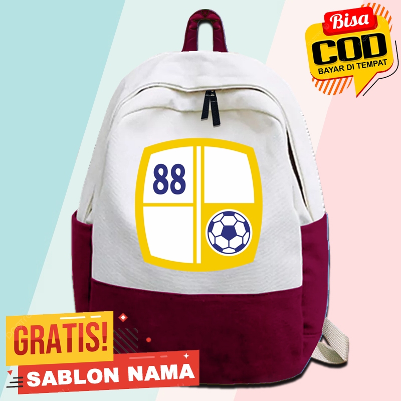 Tas Ransel Anak Bali United / Tas Gendong Anak Sekolah TK SD Ngaji Laki Laki & Perempuan Custom Nama