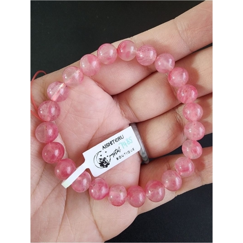 Rhodonite - Gelang Crystal / Gelang Kristal / Gelang Batu Alam