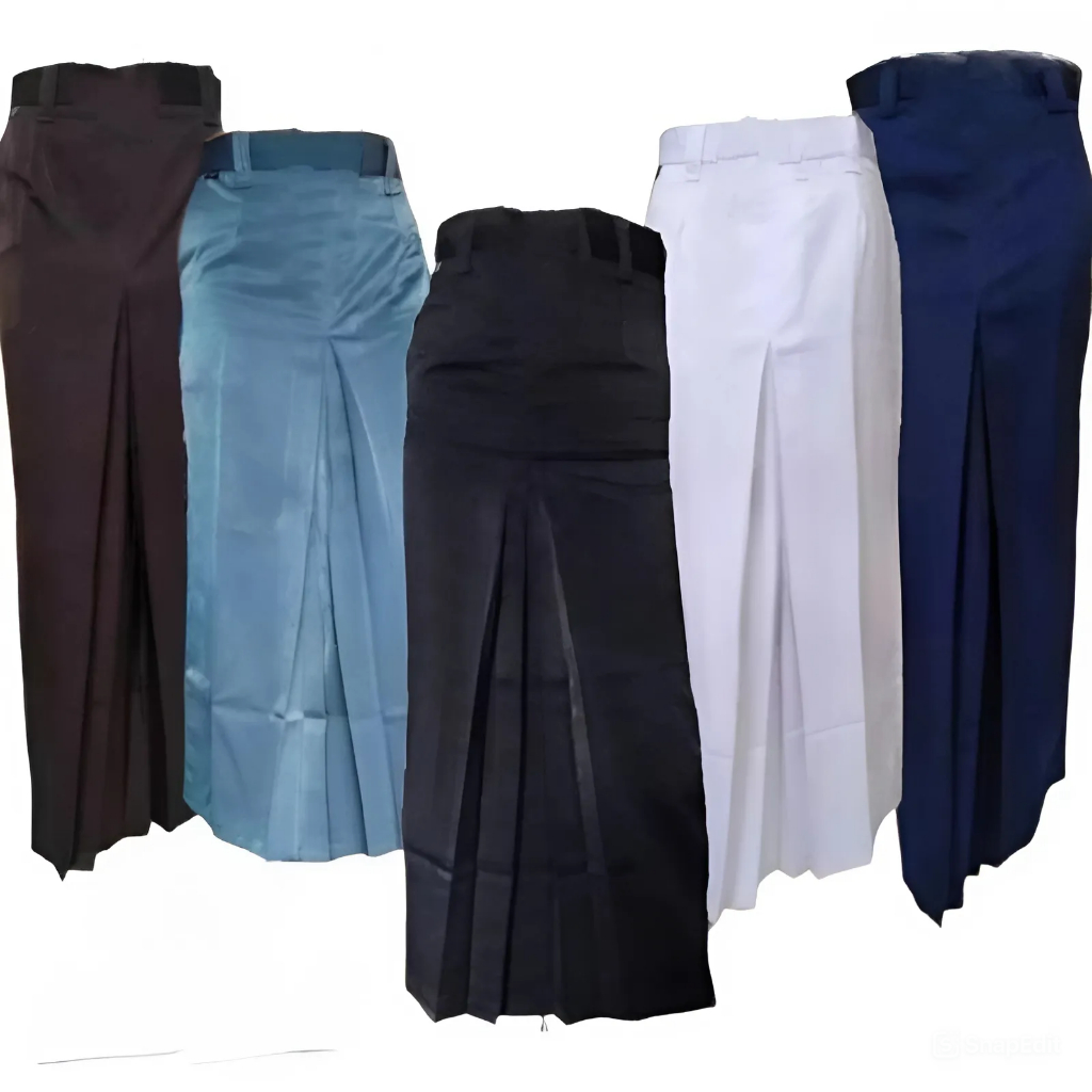 Rok Panjang Span R1 Seragam Sekolah SMP SMA Bahan Twist Premium Abu Biru Hitam Putih Coklat Pramuka