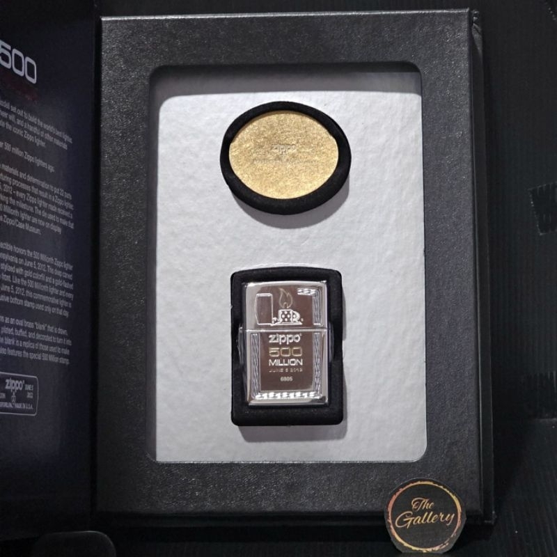 ⭐️⭐️⭐️⭐️⭐️ ORIGINAL ZIPPO ARMOR 500 MILLION LIMITED EDITION TAHUN 2012 VERY RARE NOS