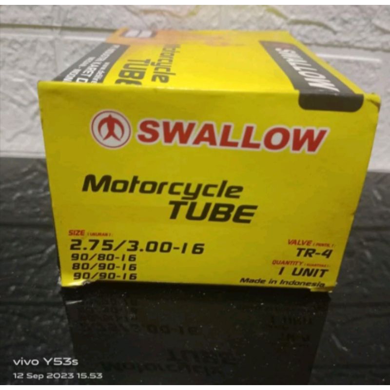 Ban Dalam Swallow 200 Ring 17 Ukuran Ban 60/90 Ring 17