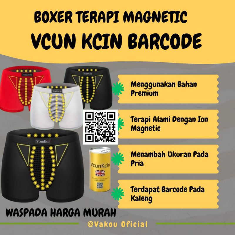 Celana Dalam Terapi Kesehatan Magnet Magnetic Magnetik  Pria Dewasa Jumbo Boxer Original Terapi susa