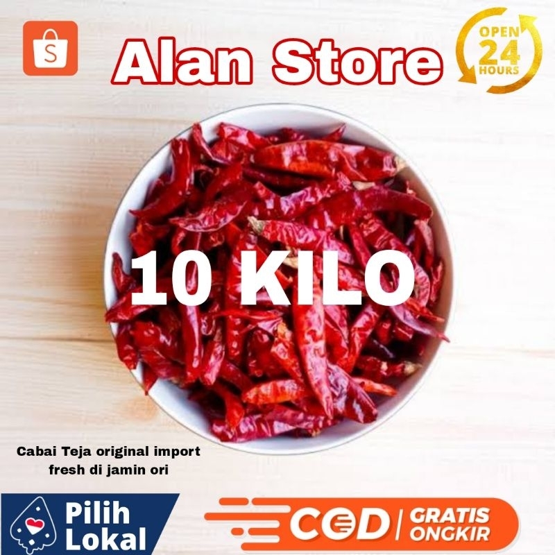 

CABAI RAWIT TEJA BERAT 5 KILO DAN 10 KILO GRAD' A