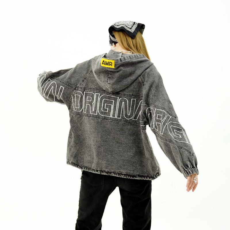 ORIGINAL STYLE ABU 2205 - JACKET JEANS BOYFRIEND HOODIE TOXIC Produk asli Amr