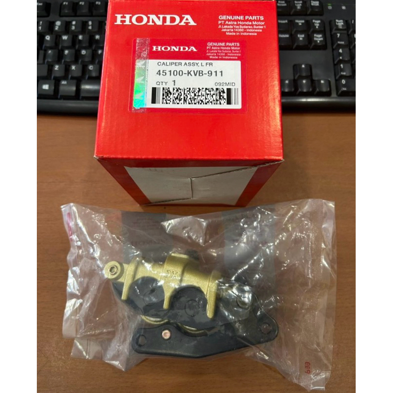 Kaliper Cakram Bawah,Kaliper cakram depan honda Vario 110 Old Karbu 2 Piston cc(45100-KVB-911)