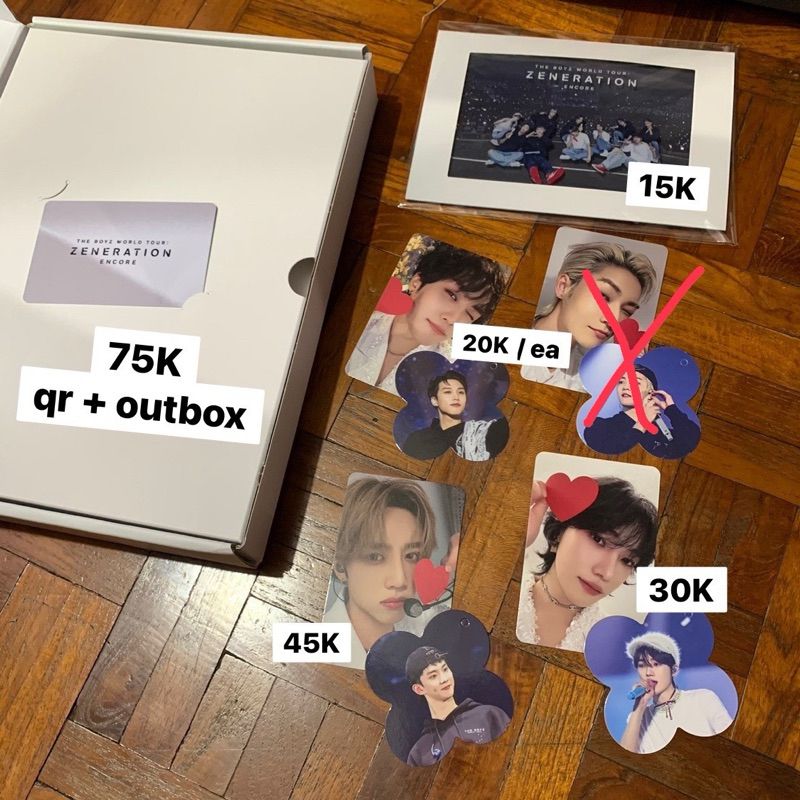 [THE BOYZ TBZ PC PHOTOCARD] Zeneration Concert Encore QR Box Photo Slide Sunwoo Jacob New Chanhee Ny