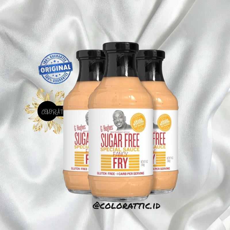 

G Hughes Sugar Free Fancy Fry Special Sauce - Sugar Free Burger Sauce, Fry Sauce for French Fries, Gluten Free Secret Sauce, Dipping Sauces, Gluten Free Sauces - From Usa