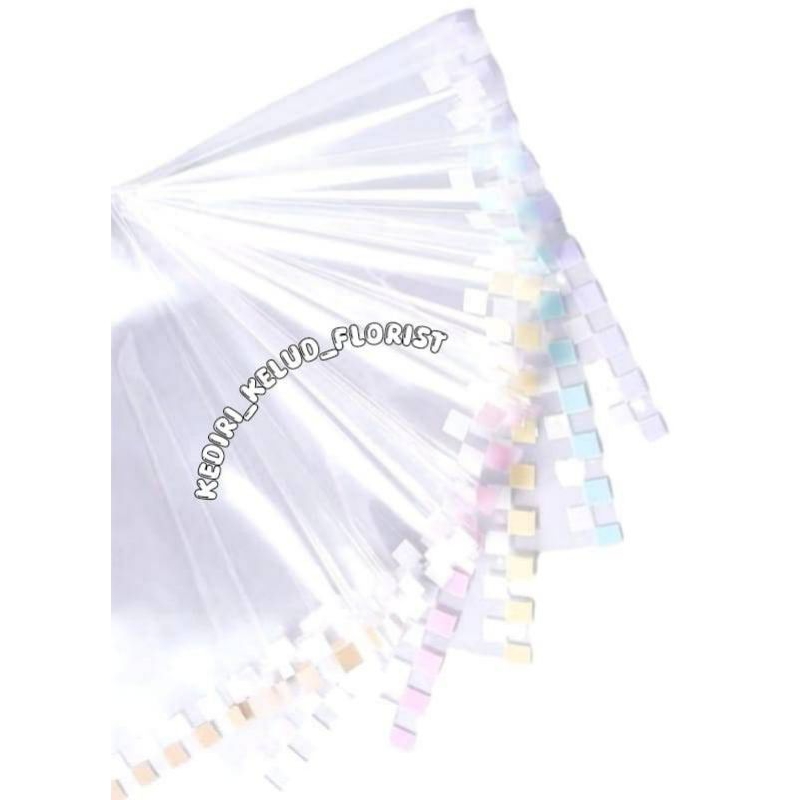 

Kertas Kado Paper Wrapping Flower FREE PaCKING Kertas Buket Bunga Kotak Warna Transparan Kertas Cellophane Square Pattern
