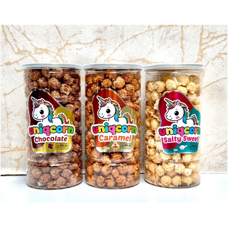 

Naraya Uniqcorn Popcorn Big Ball Berondong Jagung Rasa Coklat/Caramel/Sweet Salty 170g