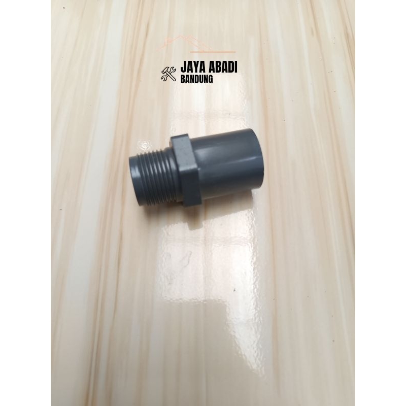 GREST Sok Drat Luar 3/4 x 1/2" / Soket Drat Luar 3/4 x 1/2 inch / Sambungan Pipa PVC