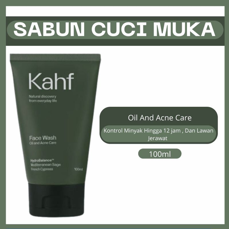 Sabun cuci muka kahf hijau 100ml