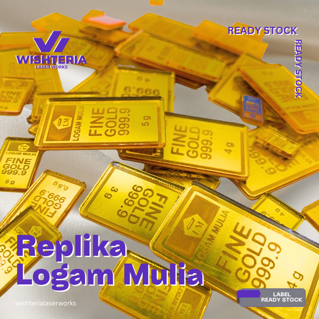 REPLIKA LOGAM MULIA/AKSESORIS MAHAR SESERAHAN/EMAS IMITASI/REPLIKA ANTAM/AKSESORIS MAHAR