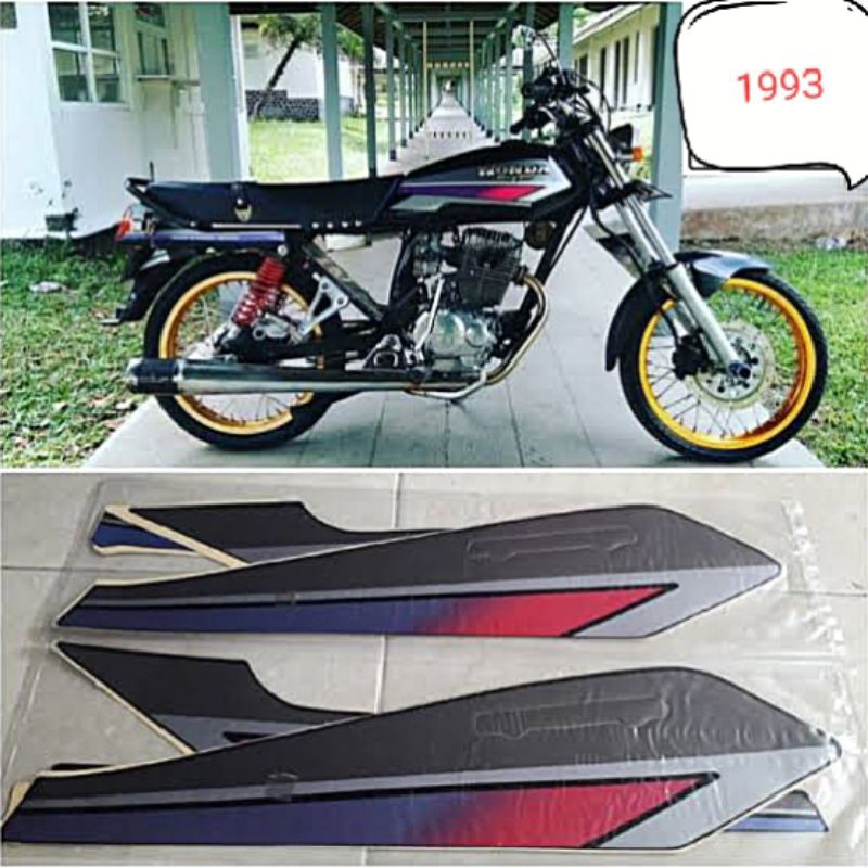 Striping GLpro striping GL Pro 1993 striping lis stiker standar Ori Honda GL Pro 93 94