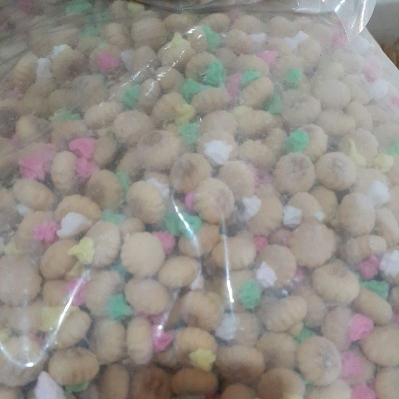 

kue jadul gemrose kue kancing monas warna warni repak