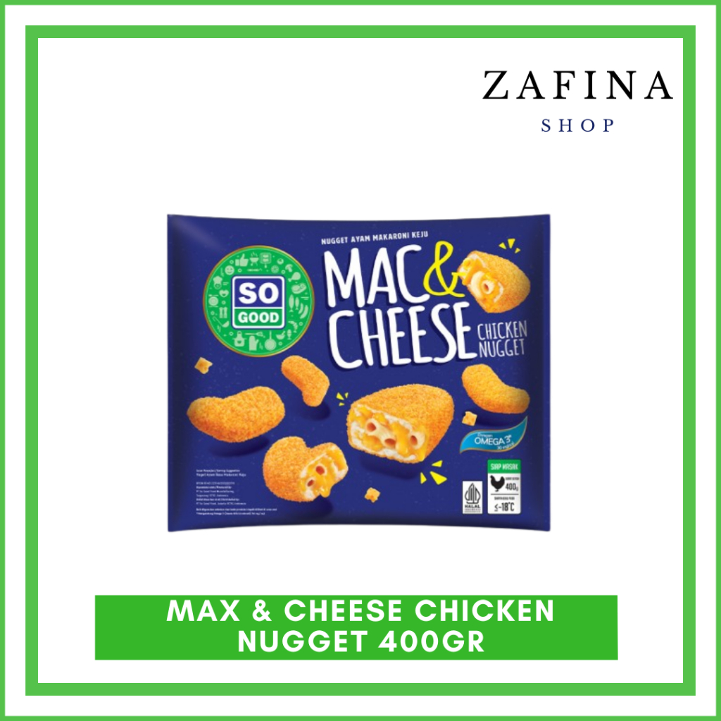 

SO GOOD Max & Cheese Chicken Nugget 400Gr | Naget Ayam