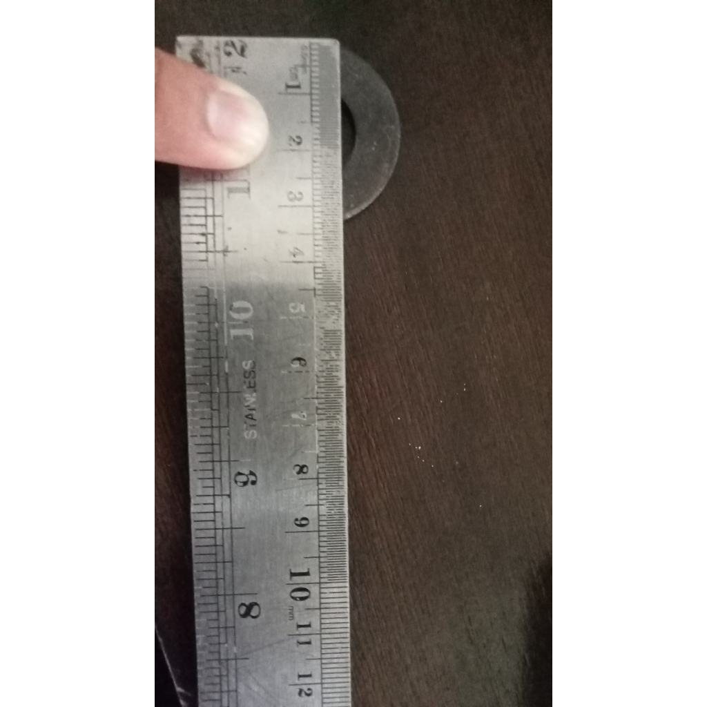 Ring Hitam M16 5/8" Plat 16 mm Tebal 3 mm