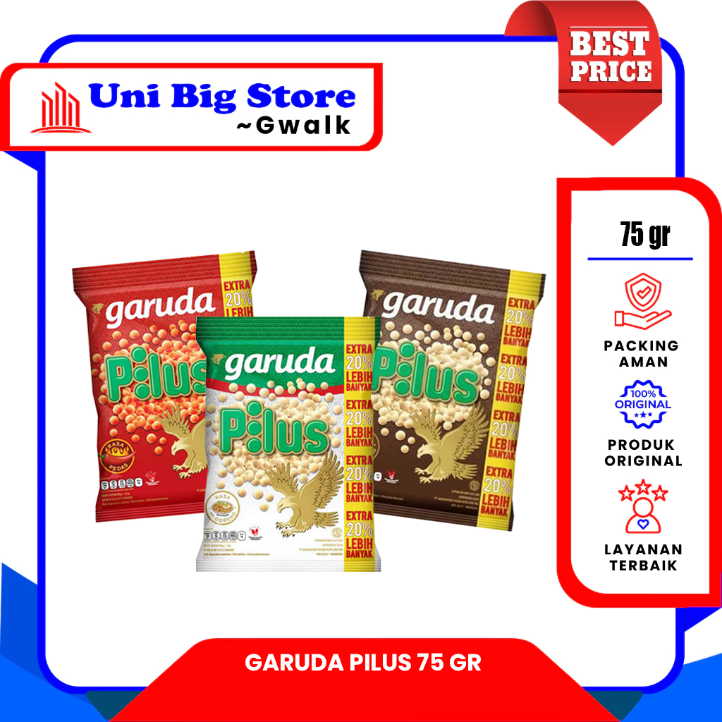 

GARUDA PILUS MIE GORENG - PEDAS - SAPI PANGGANG - 75 gr