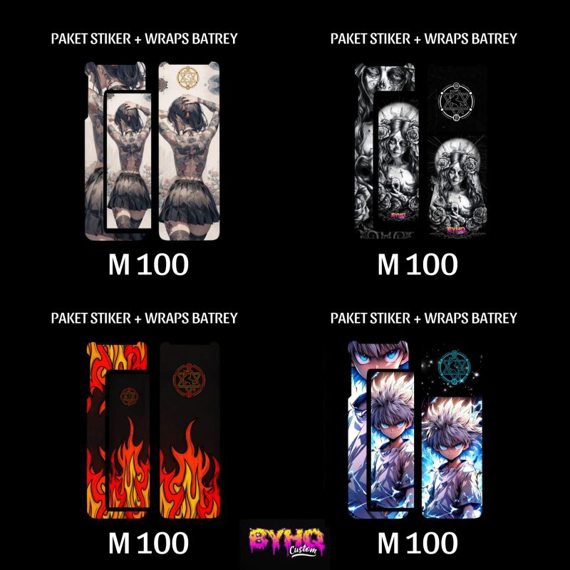 

stiker mainan M I O O laminasi doff glosy sesuai gambar