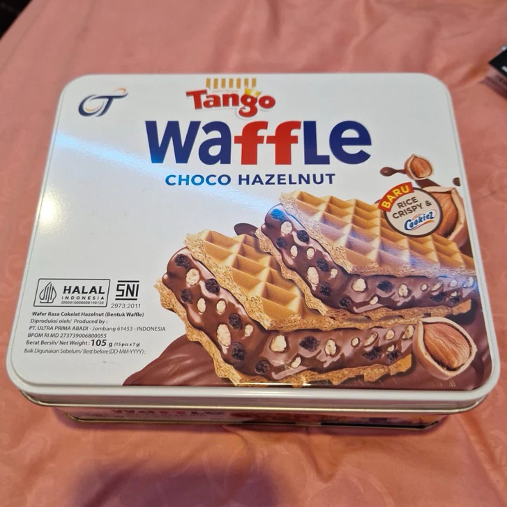 

Tango Waffel Choco Hazelnut 105gr Pouch 240gr / Tango Walut French Vanilla Brazillian Banana 16packs