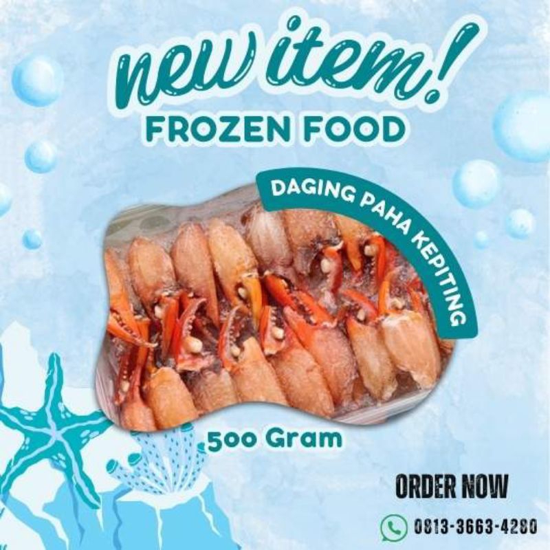 

Daging Paha Kepiting Frozen 500 Gram