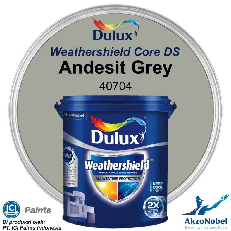 CAT DULUX WEATHERSHIELD 2.5 LT - ANDESIT GREY 40704