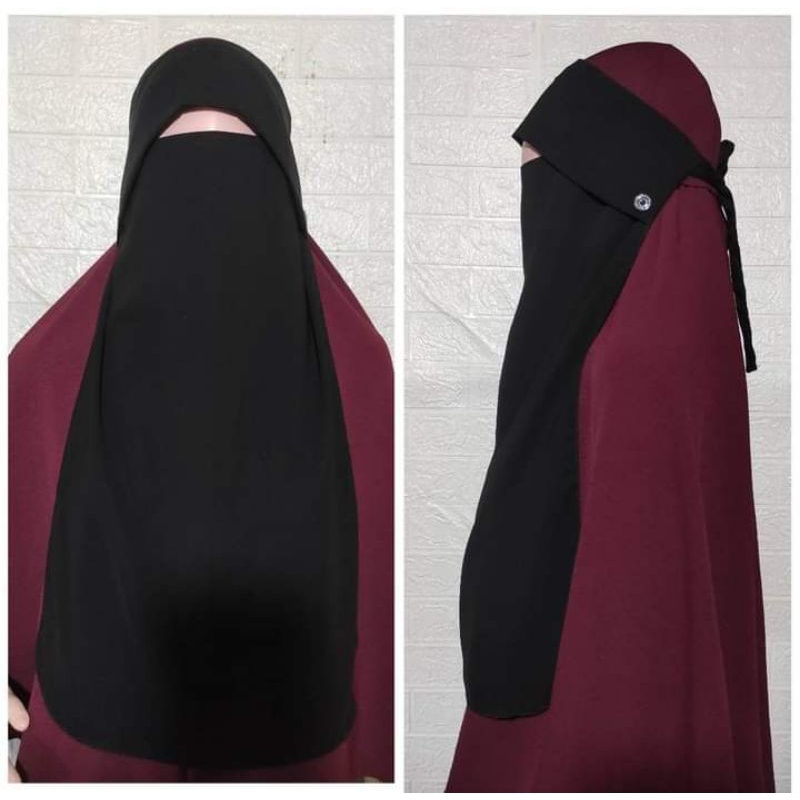 cadar bandana poni kancing