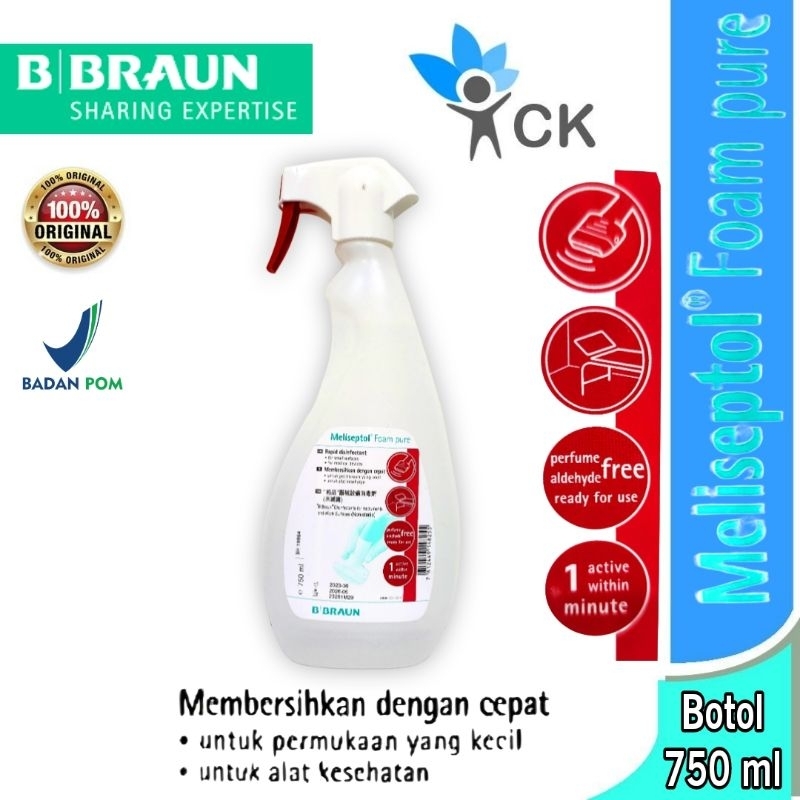 MELISEPTOL FOAM PURE SPRAY 750 ML antiseptik ruangan non aerosol