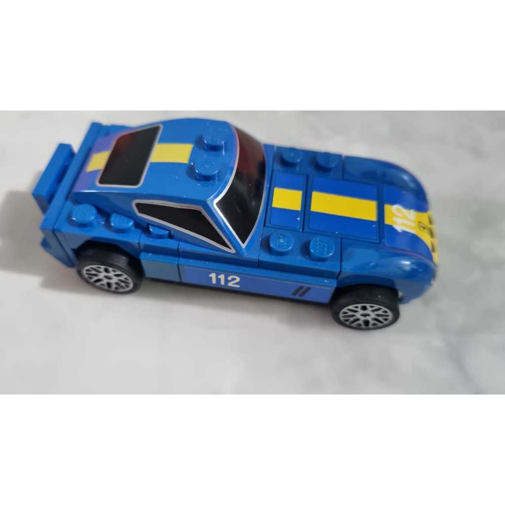 Mobil Nascar Lego asli original biru