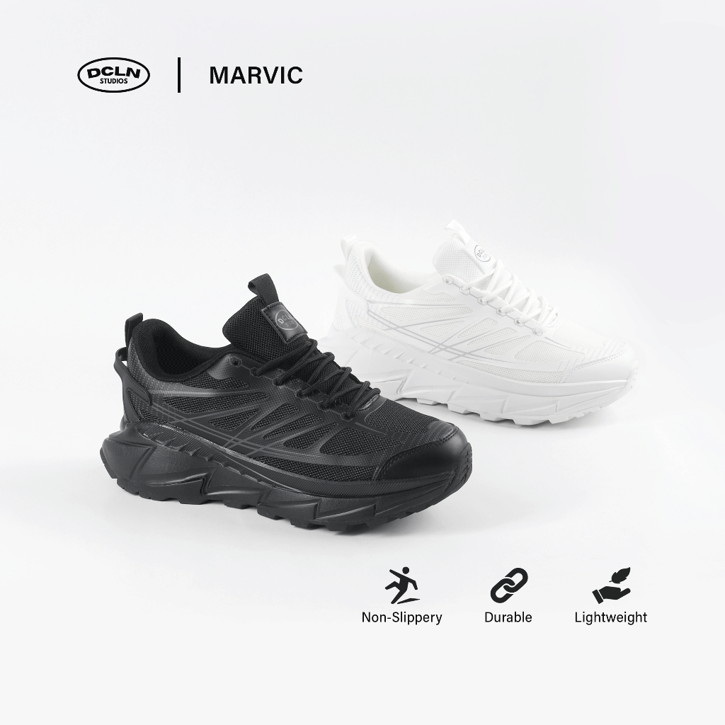 Declan Sepatu Sneaker Outdoor Trail Running Casual Pria MARVIC 01-103 Kasual Karet Shoes