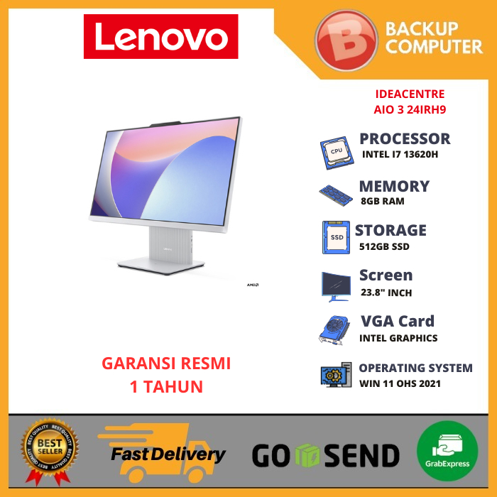 LENOVO IDEACENTRE AIO 3 24IRH9 7NID/7PID INTEL i7-13620H 8GB RAM