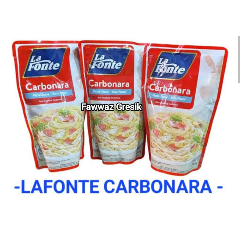 

La Fonte Saus Carbonara 315gr / La Fonte Saus Pasta Carbonara 315 gr