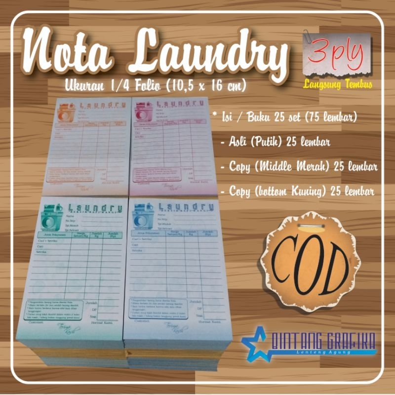 

NOTA LAUNDRY 3 PLY (10,5x16 cm)