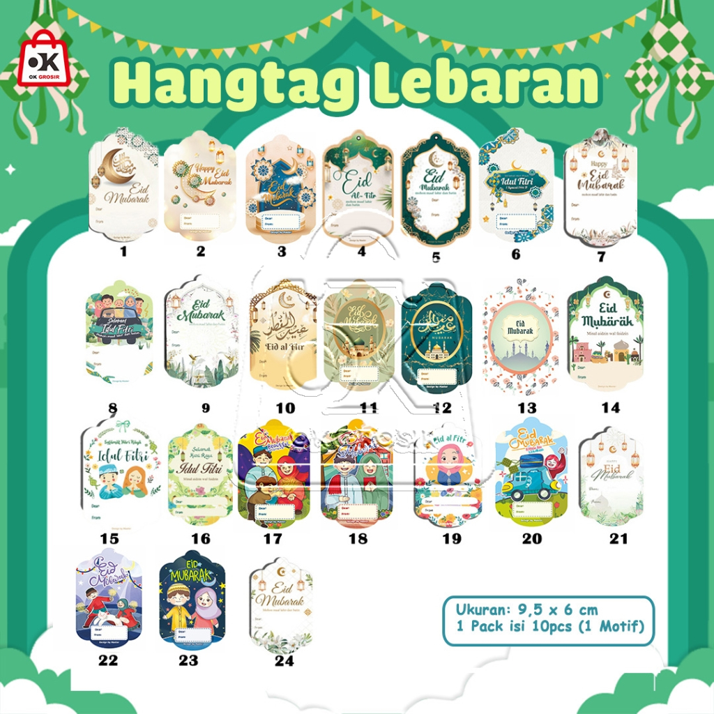 

Hangtag Idul Fitri Lebaran / Hangtag Parcel Lebaran (1 pack isi 10 pcs)