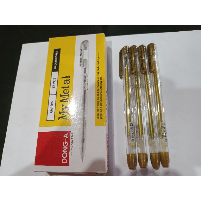 

pena gel dong-A my metal 0,7 gold, silver, blue, pink, green, violet Atk