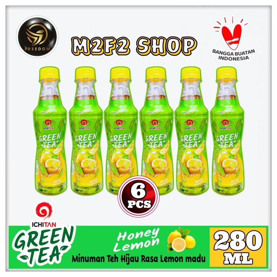 

Ichitan Green Tea Honey Lemon Flavoured | Teh Hijau Rasa Lemon Madu Botol Pet - 280 ml (Kemasan 6 Pcs)