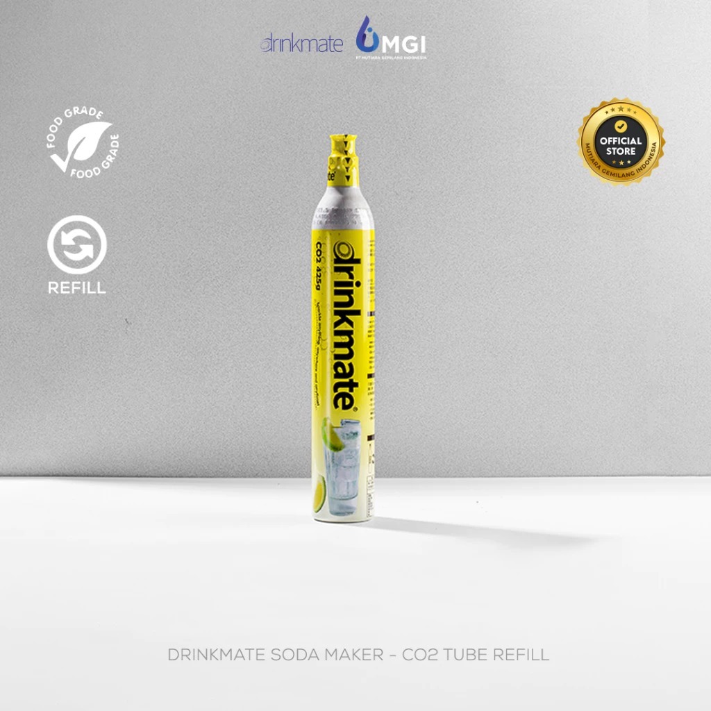 Tabung Baru& Refill Tabung CO2 Sodamaker Drinkmate, Tabung Gas Alat Pembuat Soda