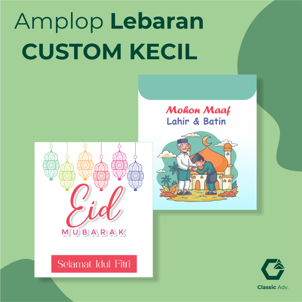 

amplop lebaran kecil/amplop karakter custom/amplop lucu kartun/amplop idul fitri 2025