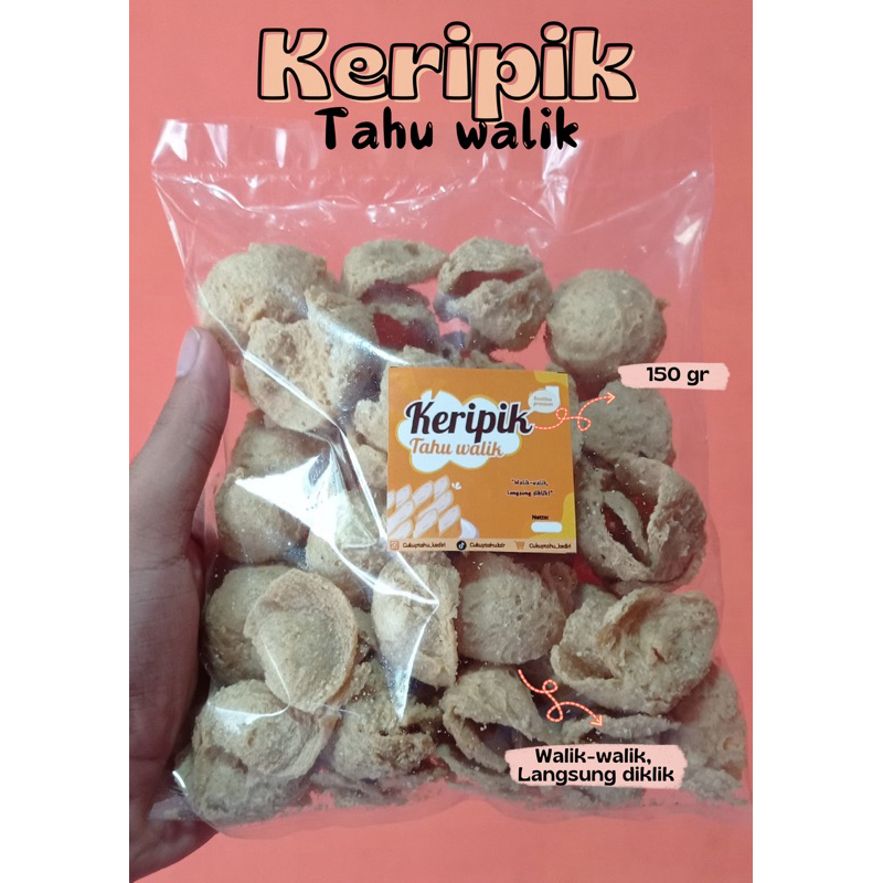 

Keripik tahu walik 150gr asli Kediri