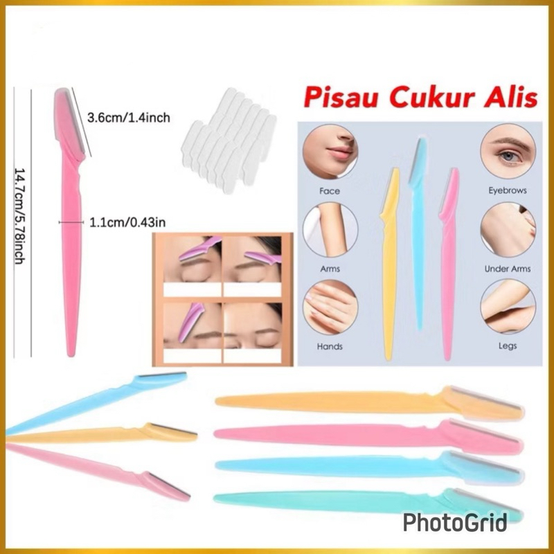 Pisau Cukur Alis Mata Alat Cukur Alis Cambang Eyebrow Razor Blade Serbaguna
