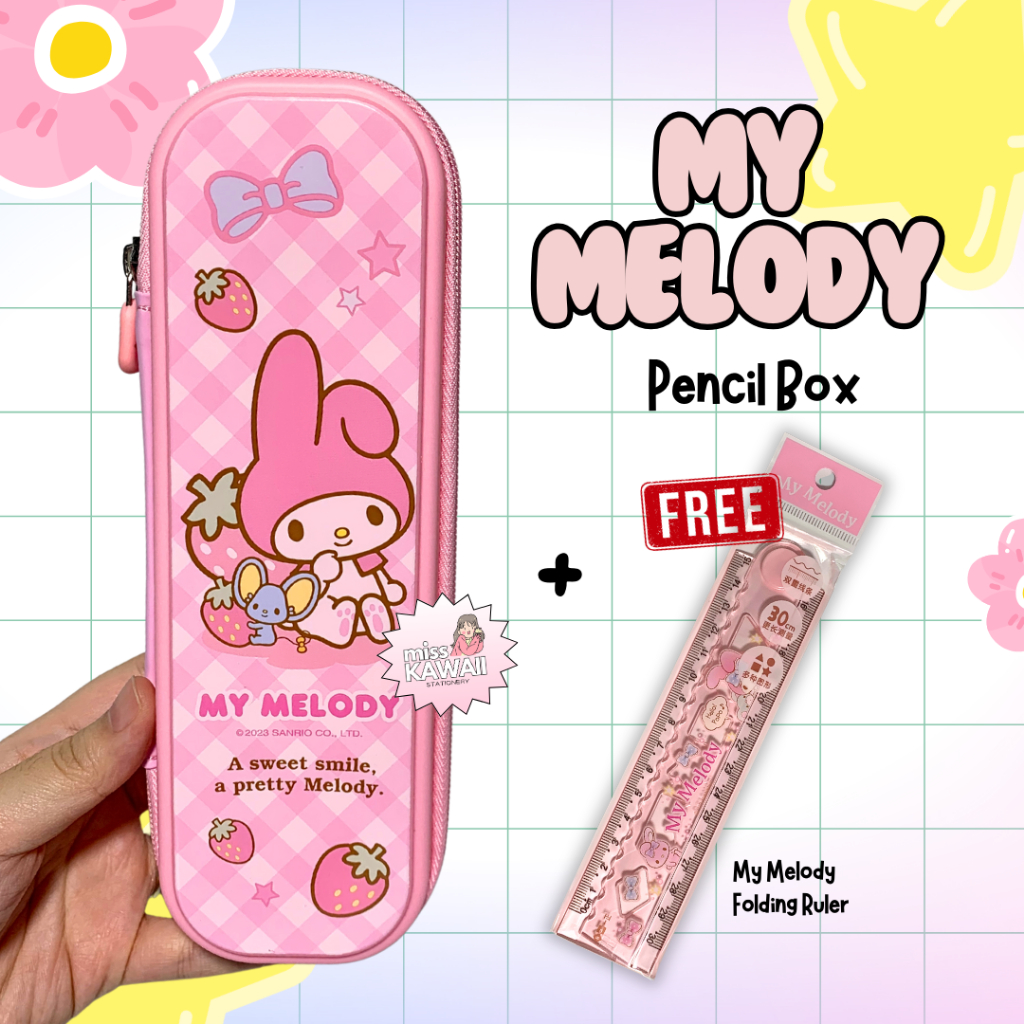 

My Melody Pencil Case ORI / Tempat Pensil Sanrio Murah/ Kotak Pensil My Melody IIGEN YZ9863