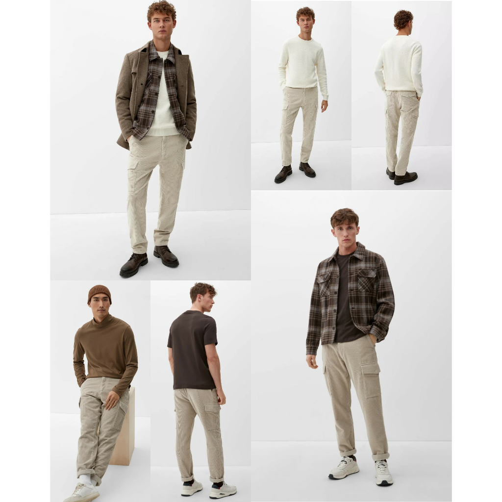 Celana Panjang Pria S.Oliver Men's Corduroy Cargo Pants | Celana Formal Kerja - 7615