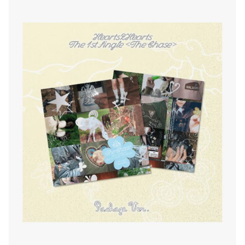 OPEN PO ALBUM Hearts2Hearts The 1st Single [The Chase] [Package Ver.]