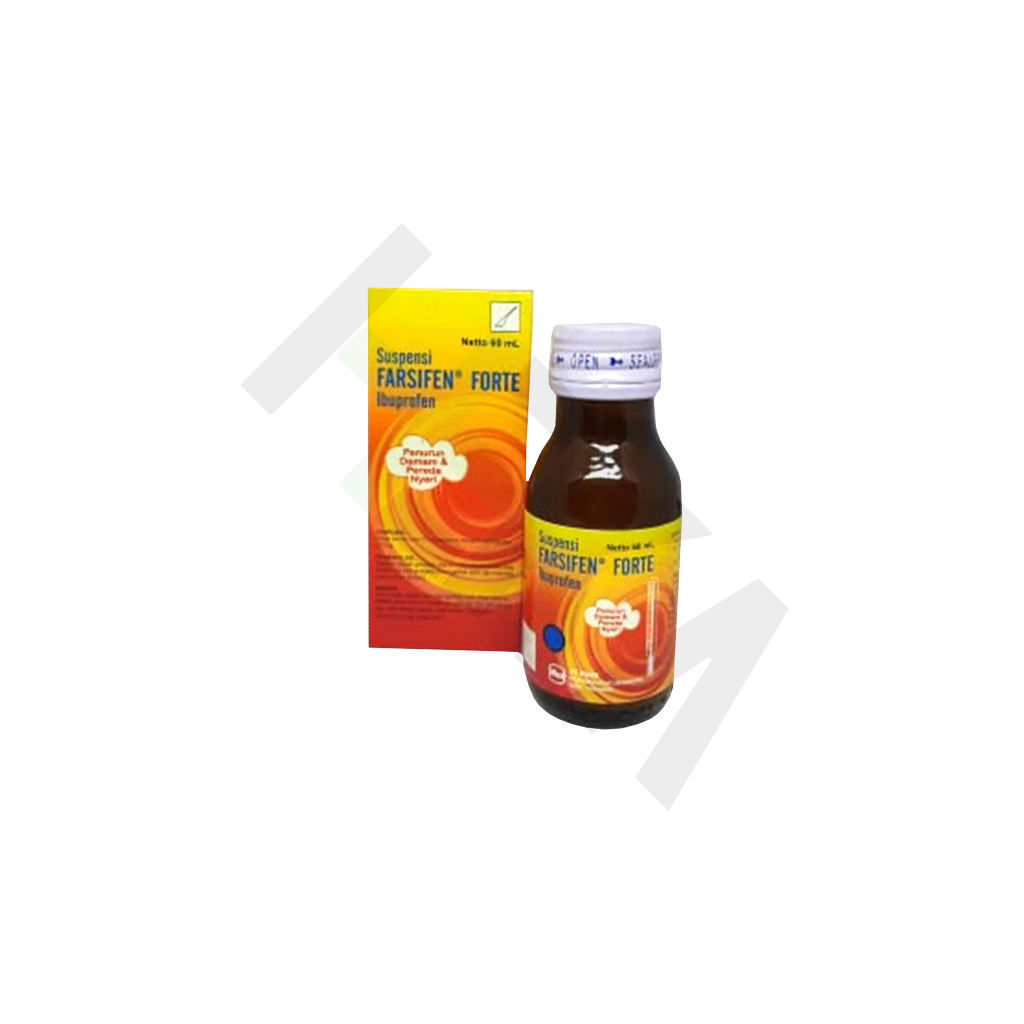Farsifen Forte Suspensi 60 ml - Sirup Ibuprofen Penurun Panas [Majapahit]