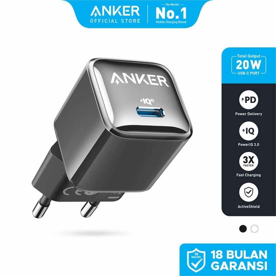 Anker Wall Charger PowerPort Nano Pro 20W - A2637