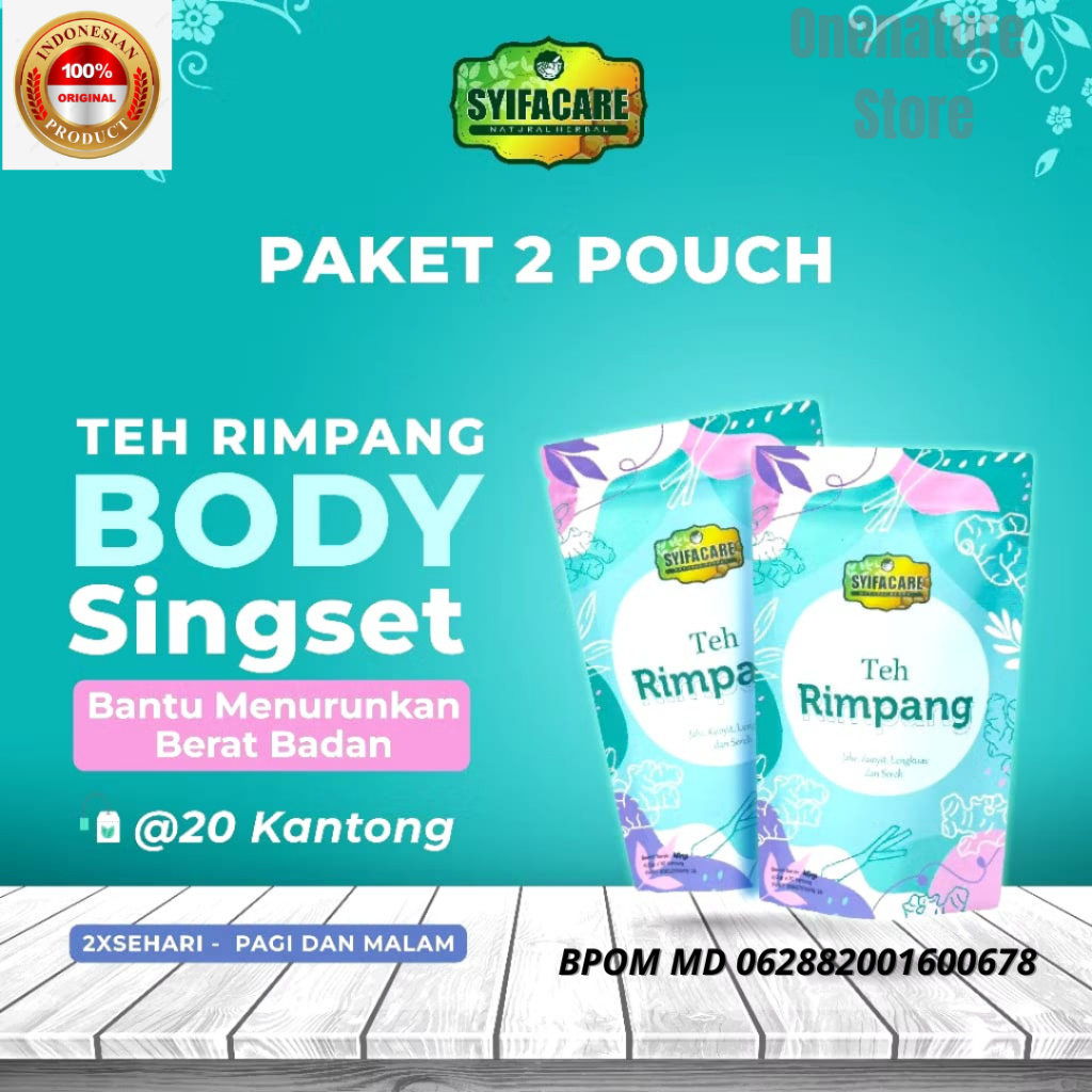 

Paket 2 Teh Rimpang Syifacare Minuman Instan Herbal Rempah Jahe Kunyit Lengkuas Sereh BPOM HALAL MUI