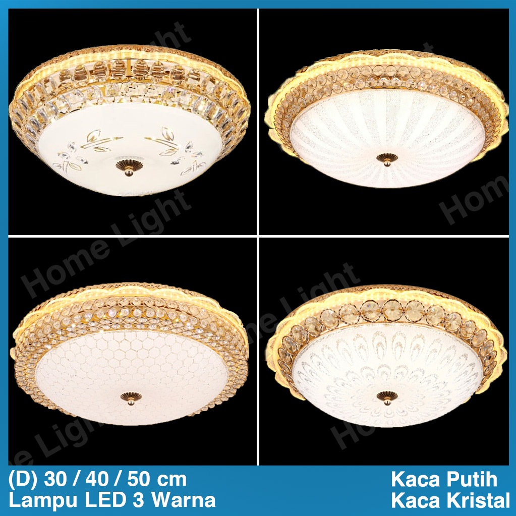 Lampu Gantung Plafon Minimalis Klasik Vintage Antik Bulat Hias 30 40 50 cm